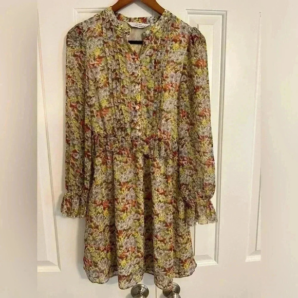 Paris Atelier & Other Stories Foral Bib Dress Size 2 - Picture 2 of 16